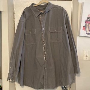 True Nation gray button down good condition